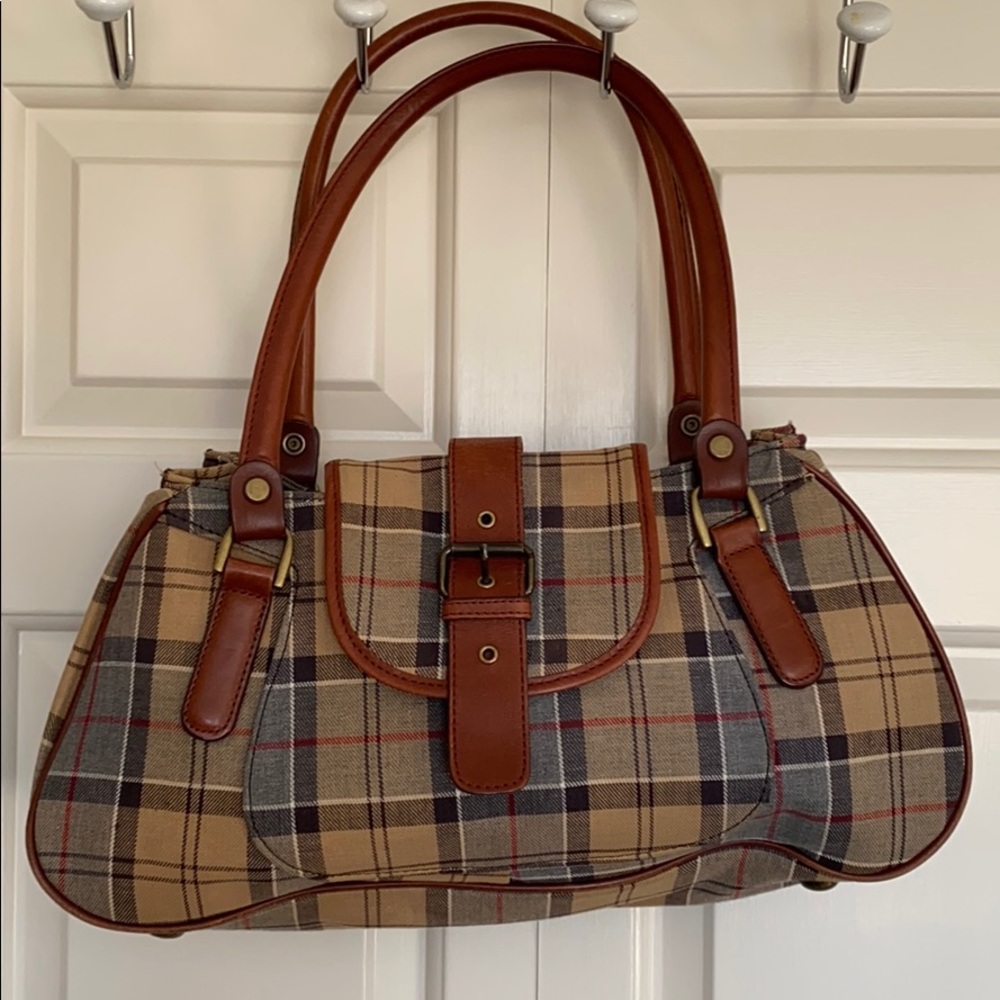 Tartan plaid Barbour Handbag